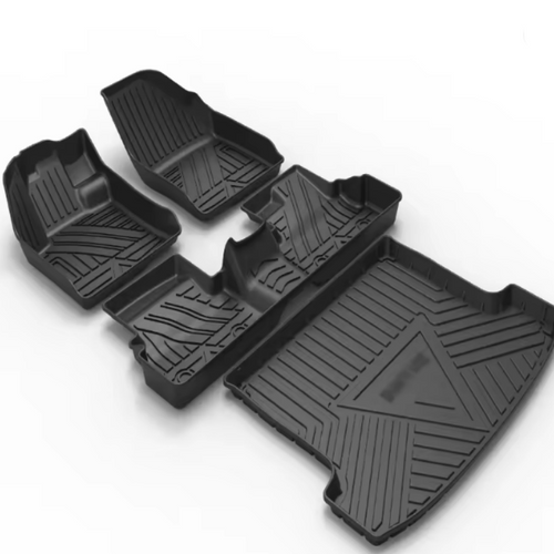 Lámina protectora autoadhesiva para el suelo del coche, negra y recortable, vista 2