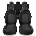 Fundas de asiento para Skoda Fabia I-IV desde 1999, gris oscuro