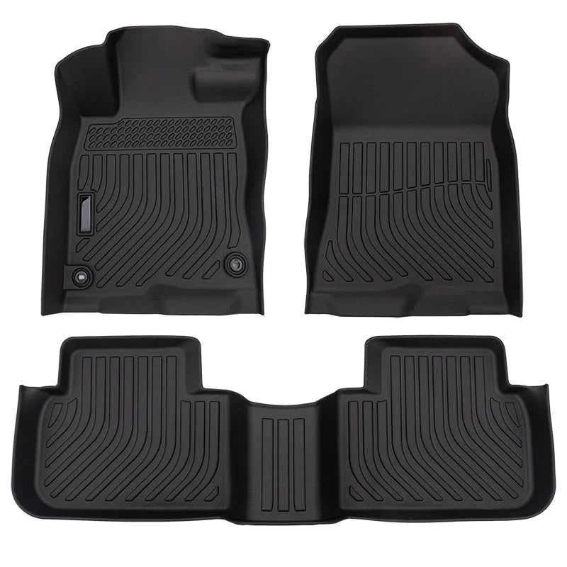 Lámina protectora autoadhesiva para el suelo del coche, negra y recortable